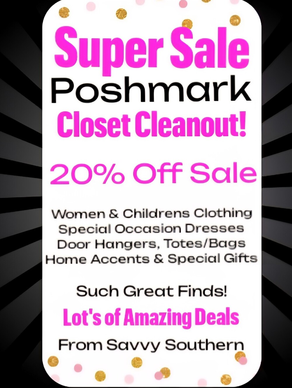 Poshmark Closet Cleanout SALE